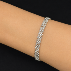 PULSEIRA TRAMA EM PRATA